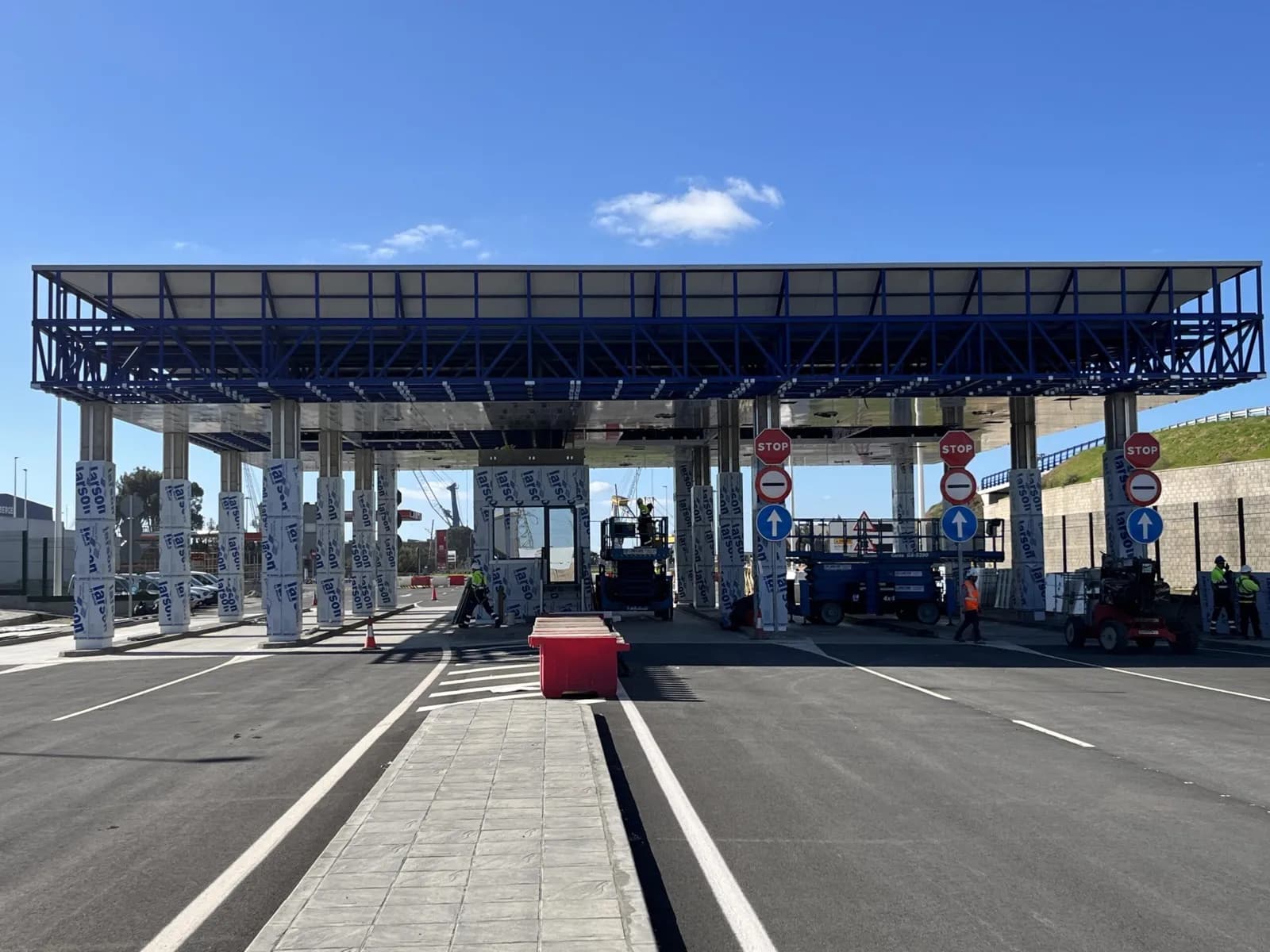 El Puerto de Huelva avanza en la modernización del acceso único al Puerto Exterior