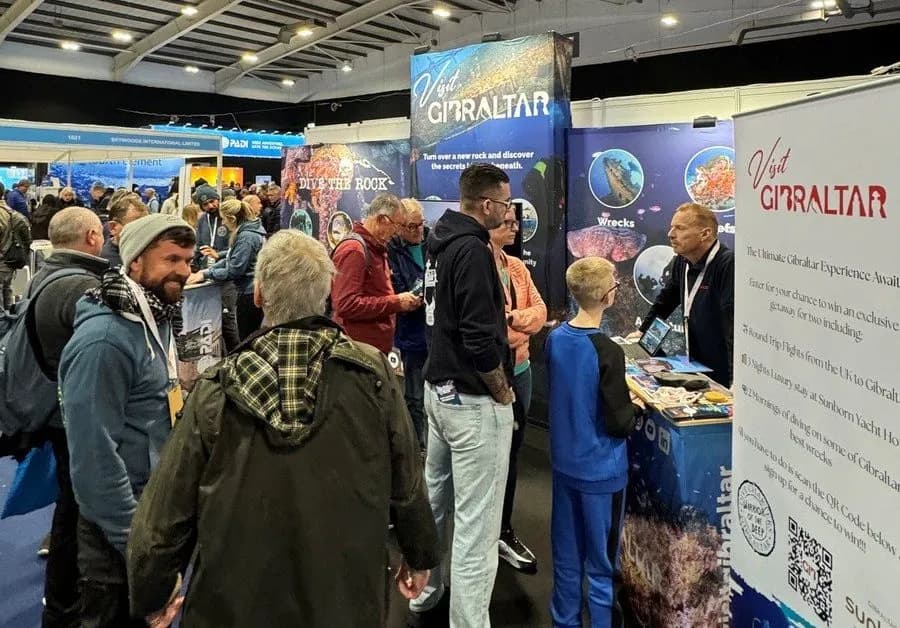 Gibraltar promotes its diving offer at the international Go Diving Show in the United Kingdom