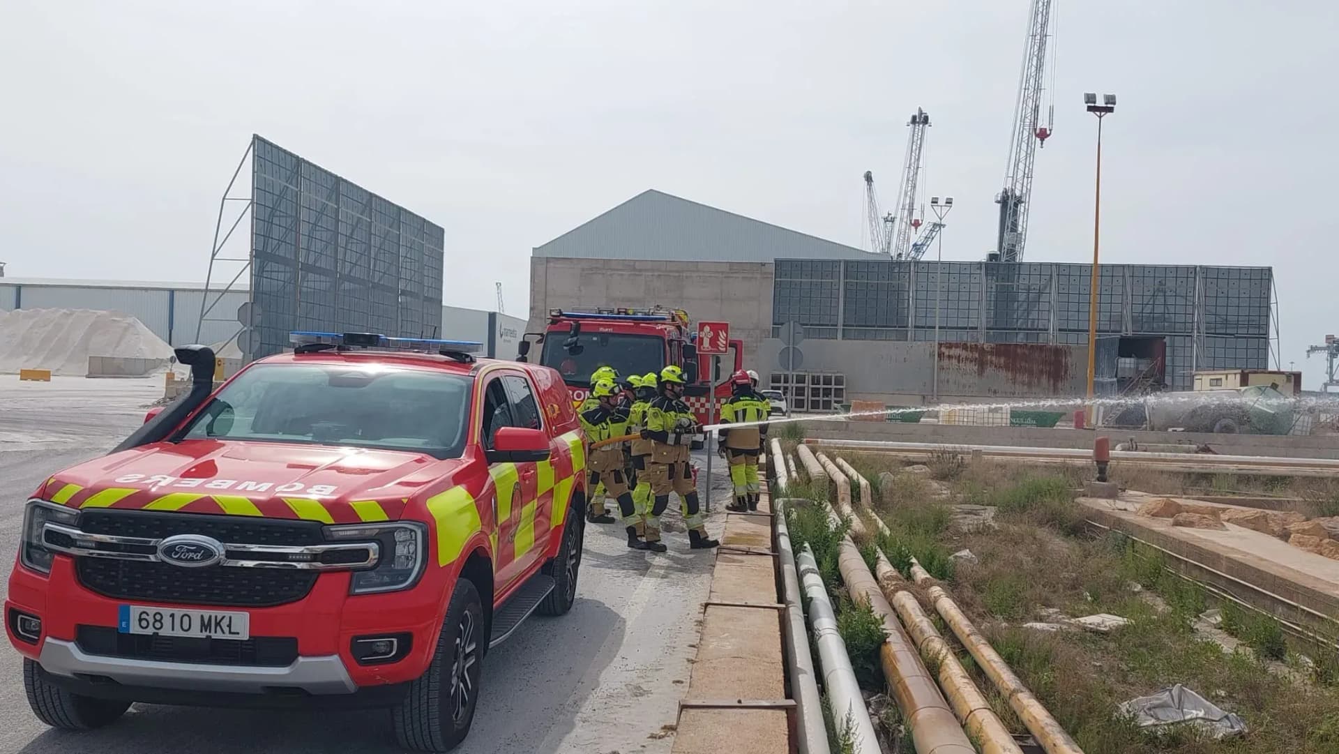 El Puerto de Castellón intensifica su preparación contra incendios