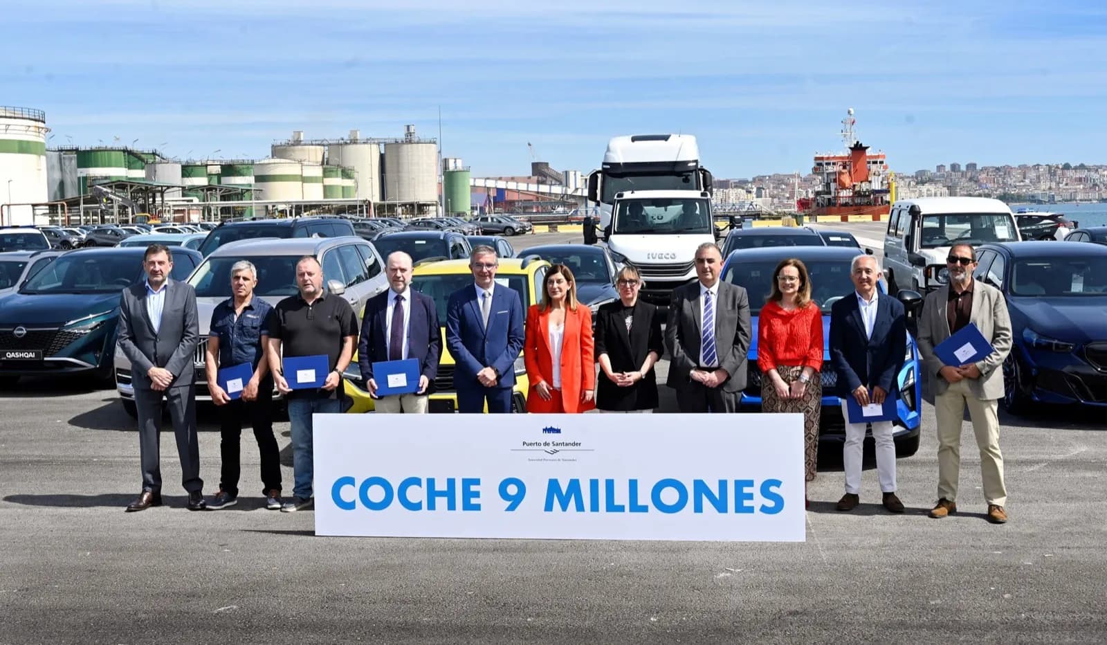 El Puerto de Santander celebra la llegada del coche nueve millones