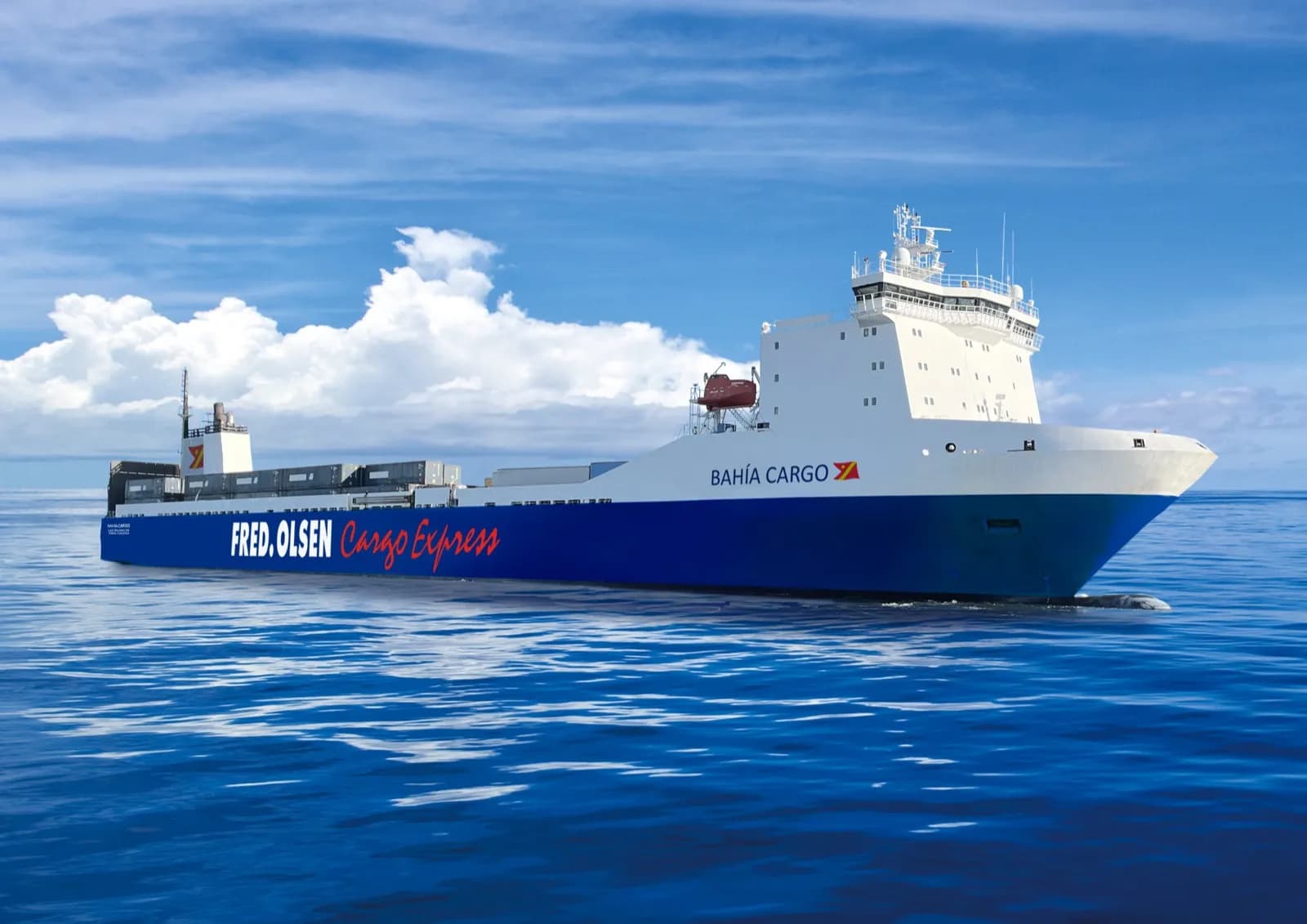 Fred. Olsen Express amplía su servicio de transporte de mercancías entre islas con la incorporación del buque Bahía Cargo