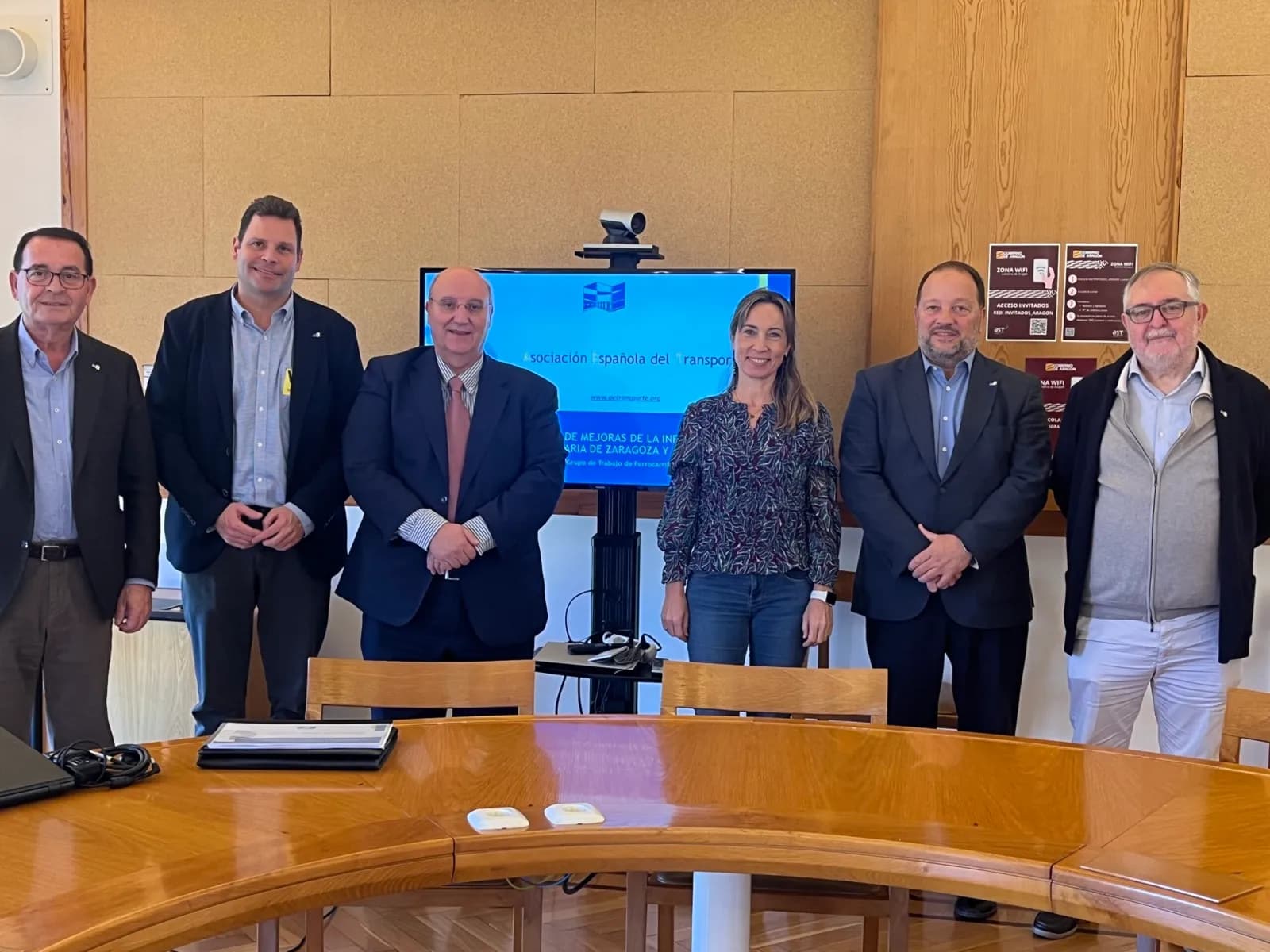 La Asociación Española del Transporte presenta al Gobierno de Aragón un estudio sobre mejoras ferroviarias para Zaragoza