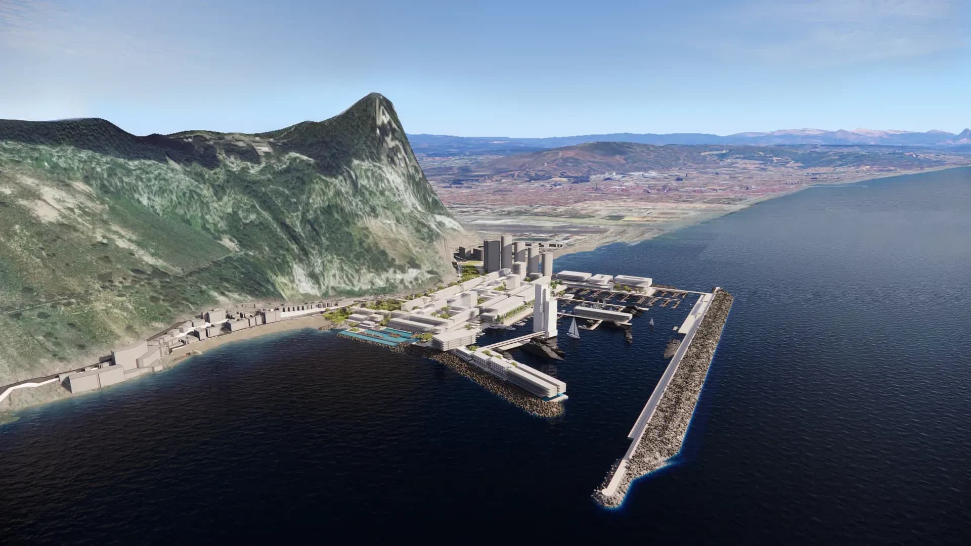 Partículas de las obras del proyecto Eastside en Gibraltar llegan a las playas de La Atunara, según denuncia Verdemar