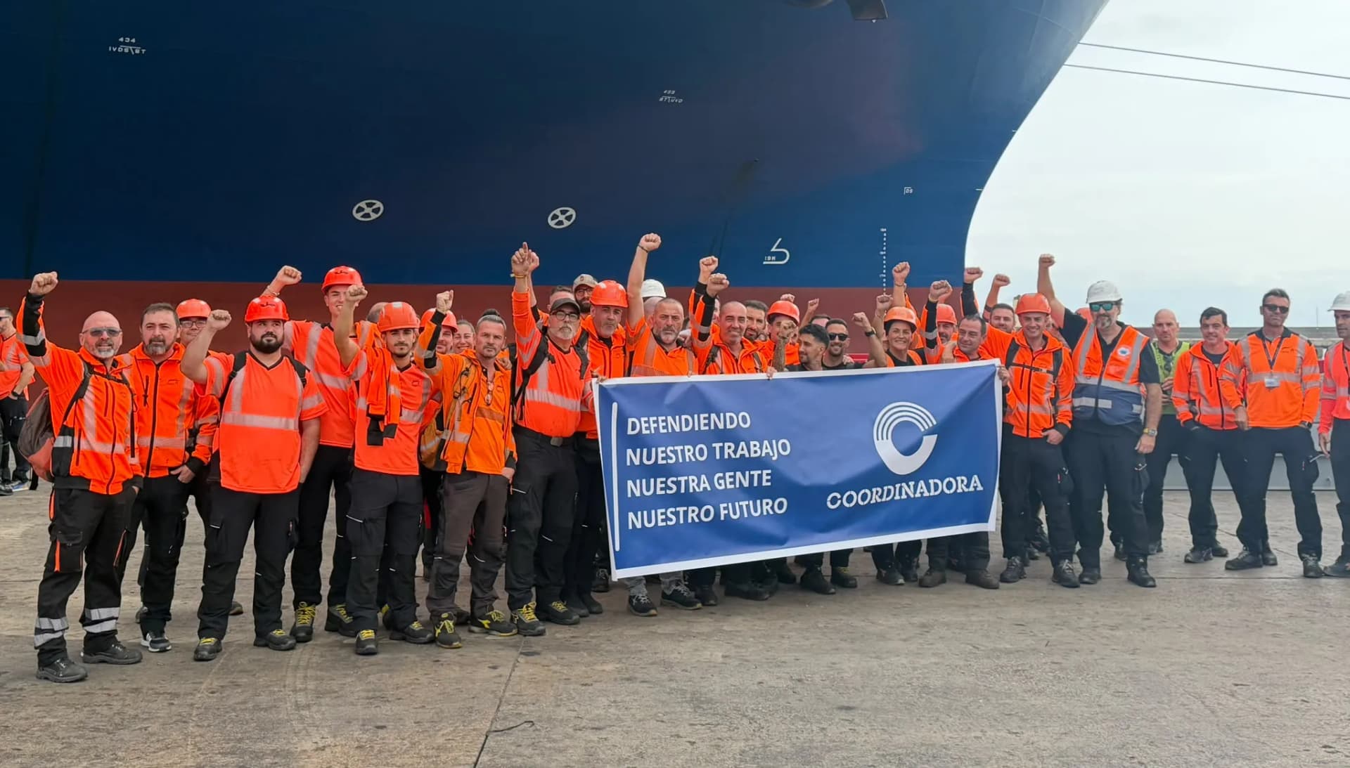 Coordinadora se suma a la movilización internacional contra la militarización de los puertos y en defensa del empleo