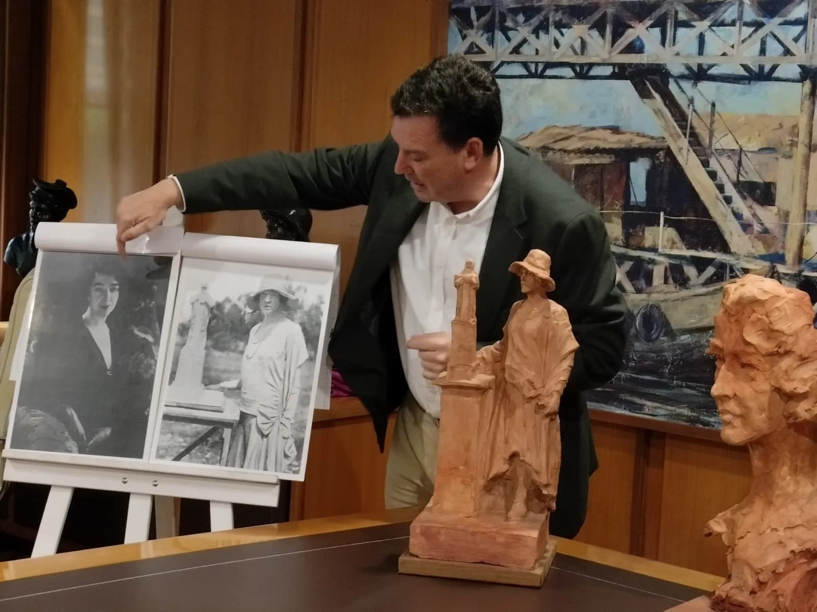 El Puerto de Huelva acogerá una escultura en homenaje a Gertrude Vanderbilt Whitney