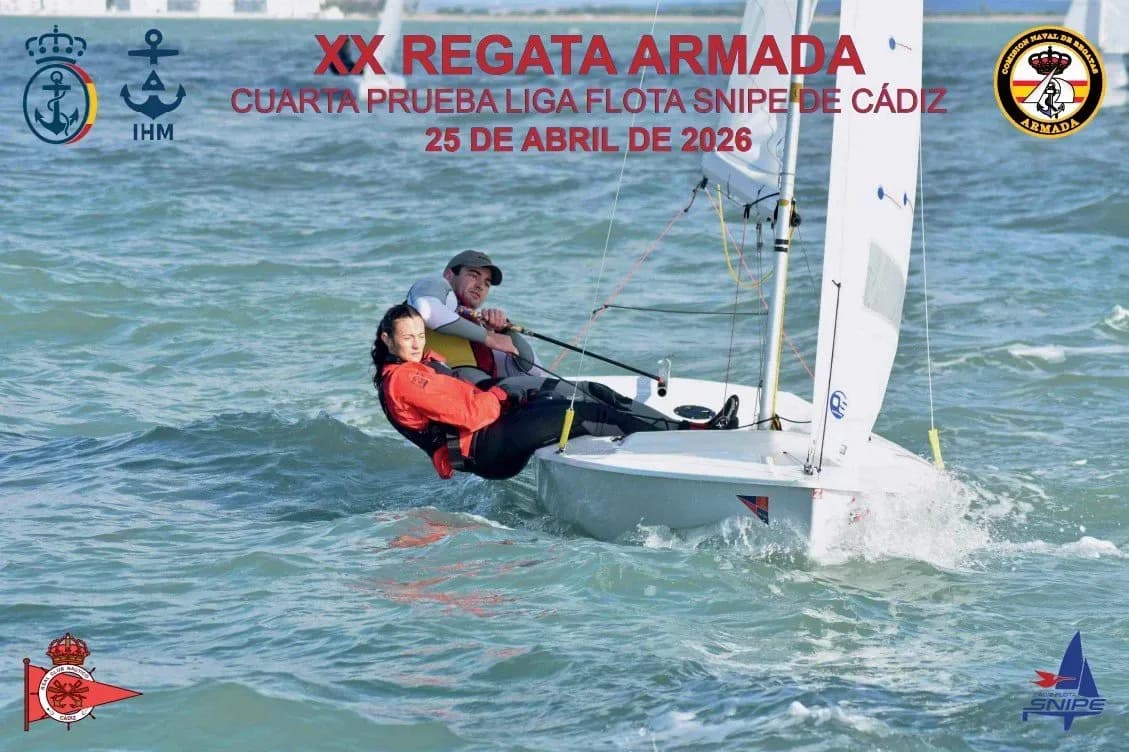 La Bahía de Cádiz acoge la XX Regata de la Armada de la clase Snipe