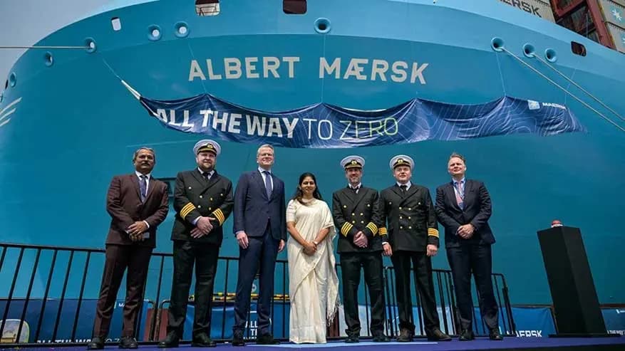 Maersk celebra en Mumbai la ceremonia de bautizo de un nuevo portacontenedores de metanol