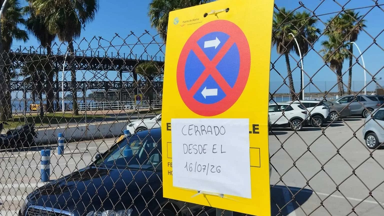 El Puerto de Huelva asfaltará el aparcamiento situado junto al Muelle de la Compañía Rio Tinto