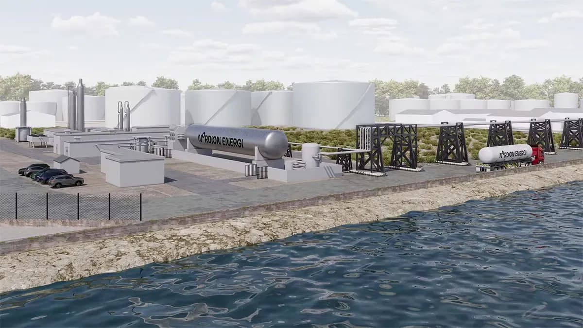 Construction begins on a liquefied biogas plant at the Port of Gothenburg