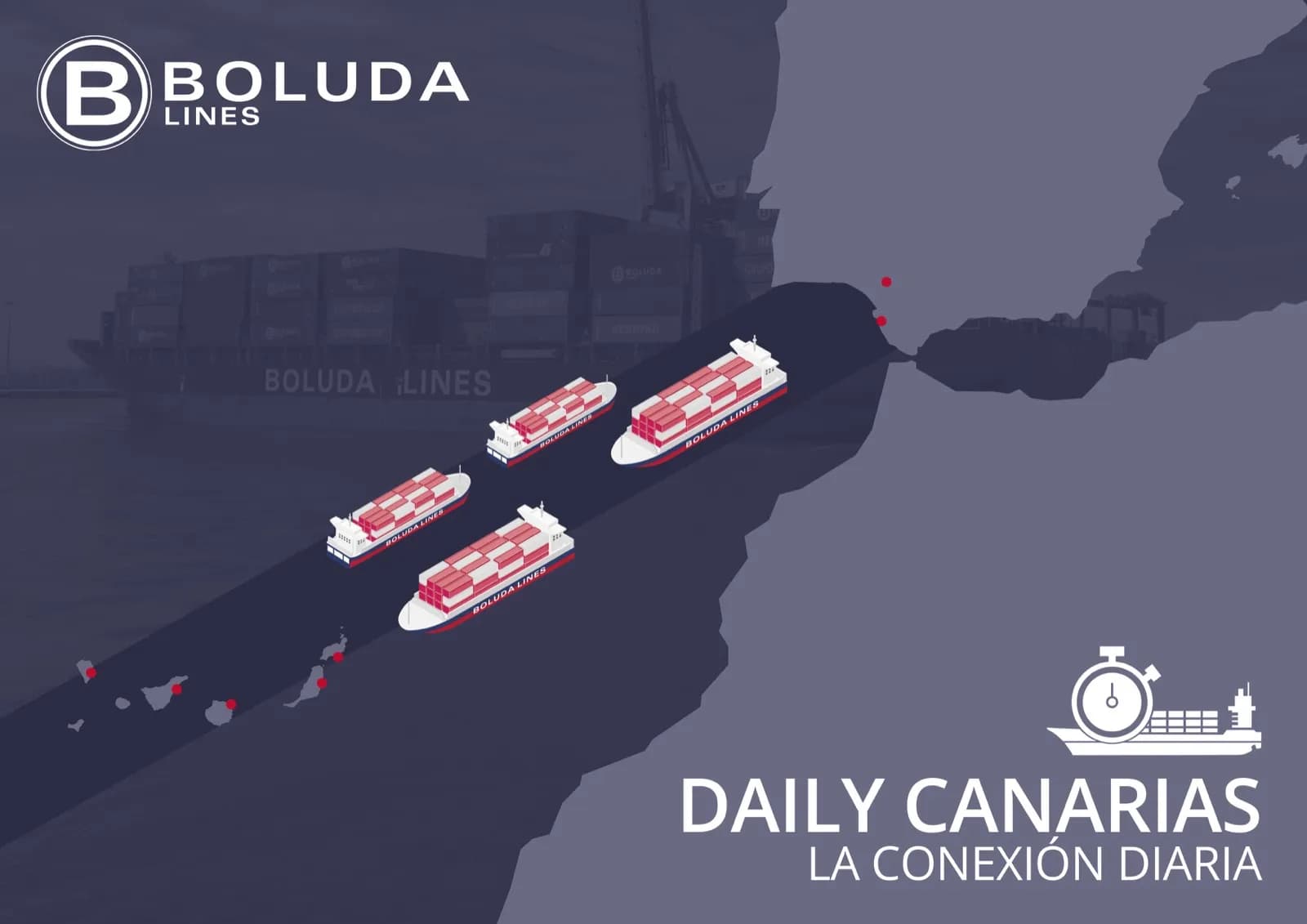 Boluda Lines pondrá en marcha un nuevo servicio diario de transporte a Canarias