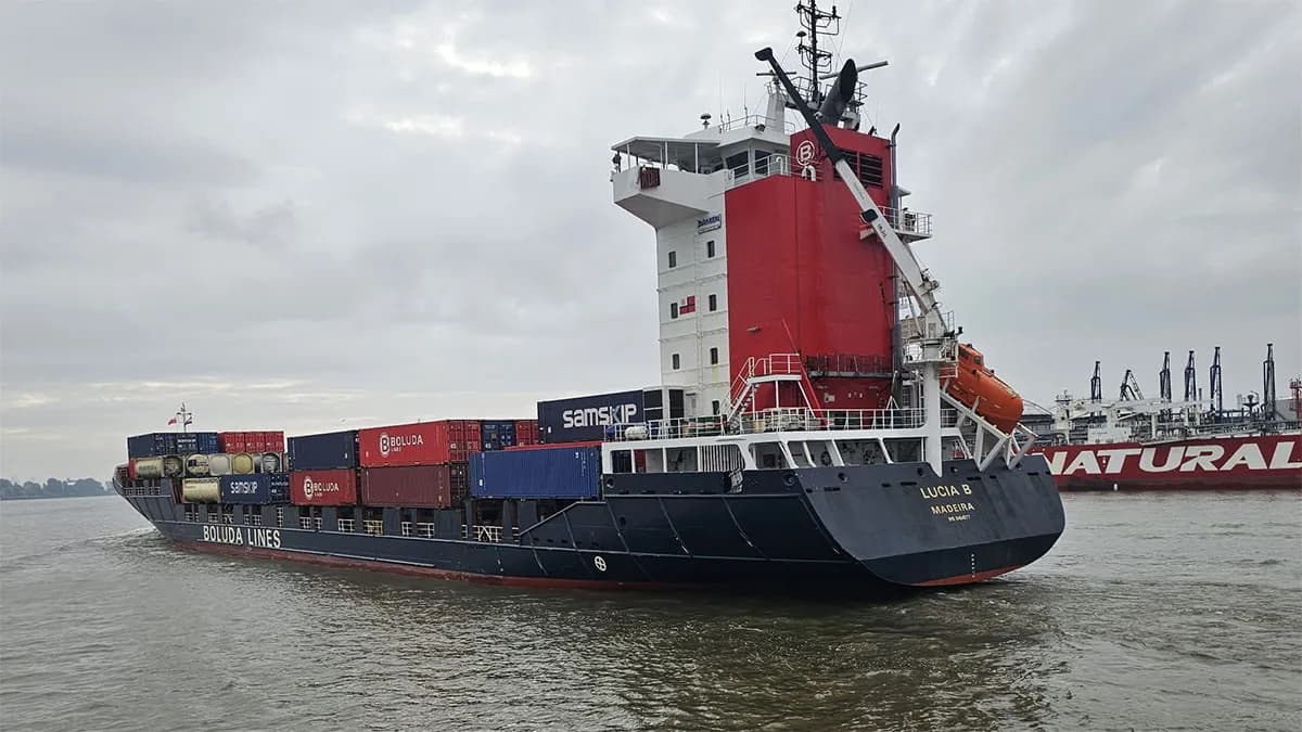 Boluda Lines realiza su primera escala en el puerto de Róterdam