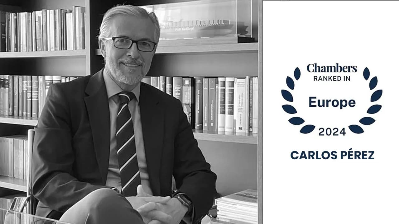 PEREZ ALBORS & CO vuelve a ser reconocido por Chambers & Partners en el ámbito del Derecho Marítimo