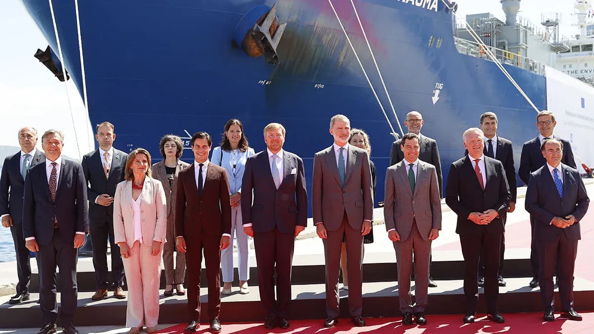 Los Reyes de España y Holanda respaldan el corredor marítimo de Hidrógeno Verde entre el Sur y el Norte de Europa