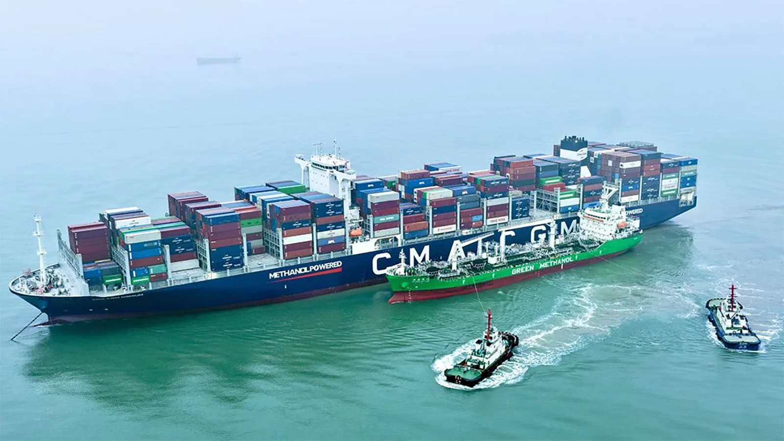 CMA CGM completa en Shanghái el mayor suministro de biometanol realizado en una sola operación