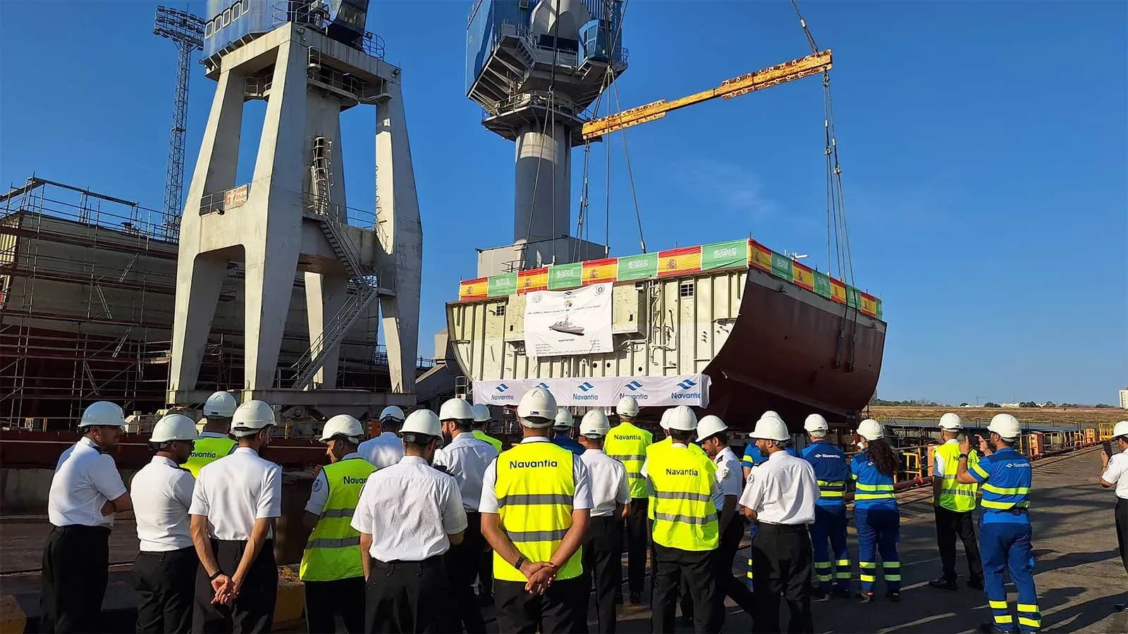 Navantia coloca la quilla de la octava corbeta para Arabia Saudí en San Fernando