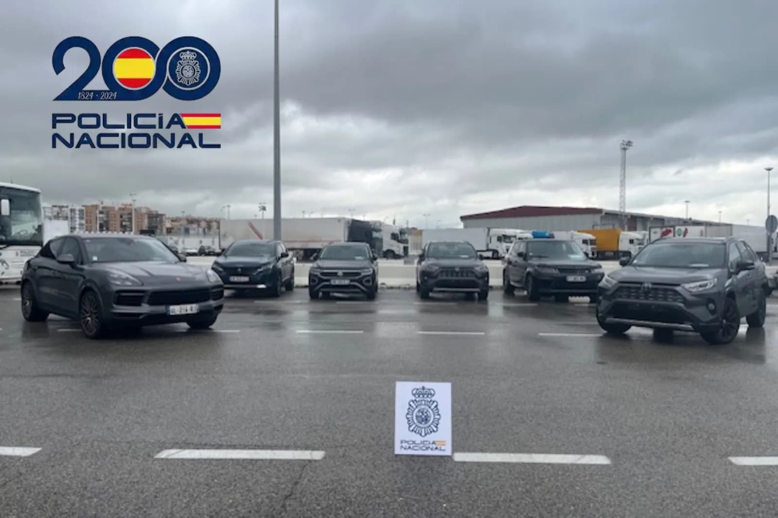 La Policía Nacional recupera ocho vehículos sustraídos en el Puerto de Algeciras