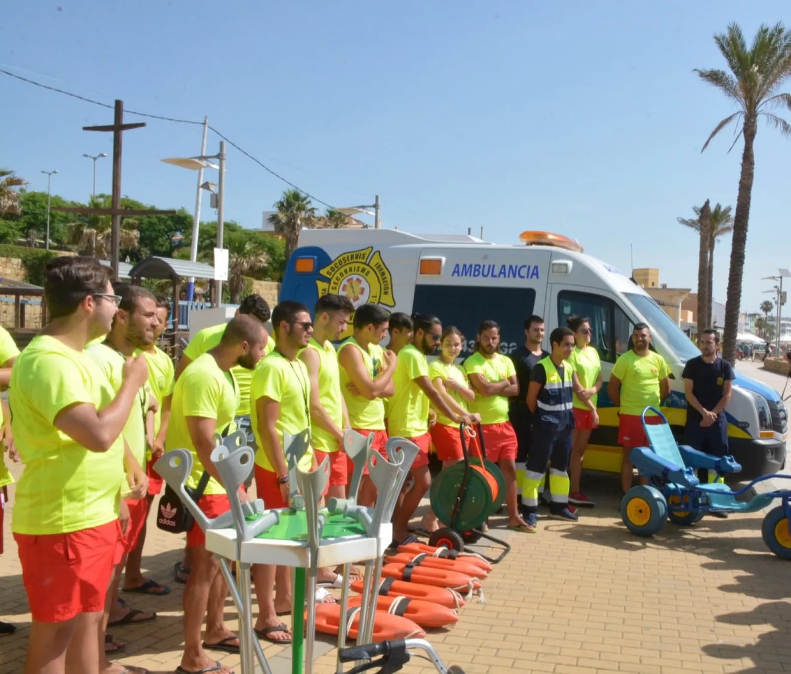 Socoservis salva la vida de 60 personas, en agosto, en el Campo de Gibraltar