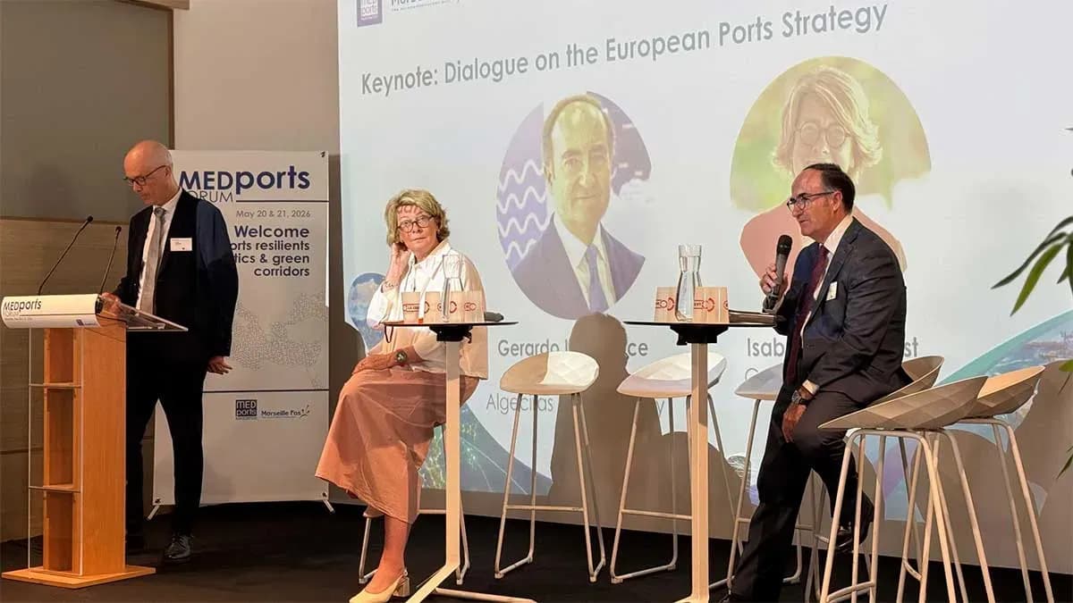 Landaluce reclama en el MEDPorts Forum la implementación de los proyectos RTE-T para garantizar la conexión terrestre de los puertos mediterráneos con su hinterland