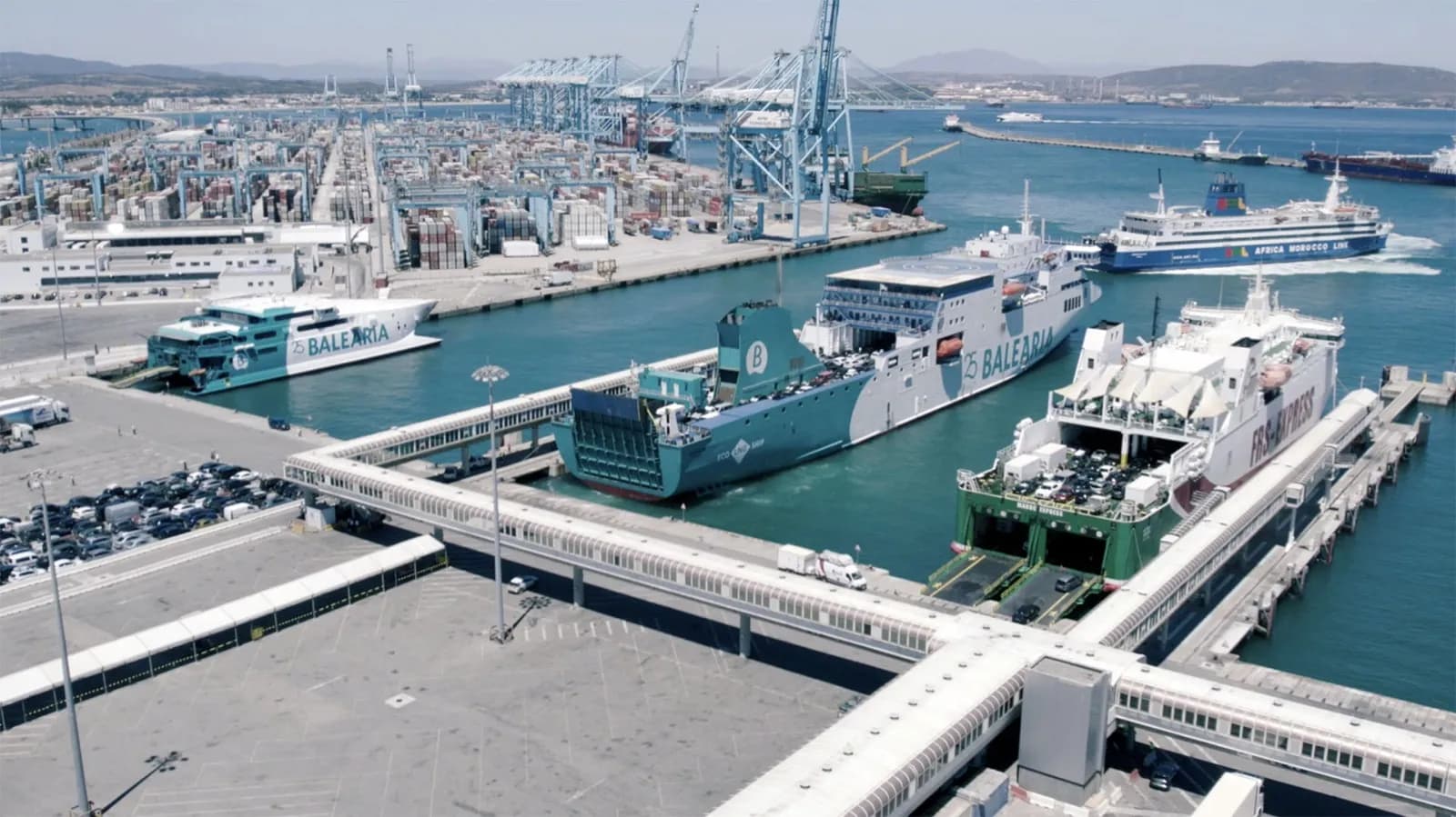 Restablecidas las conexiones marítimas en el Estrecho de Gibraltar tras el paso de la borrasca Konrad