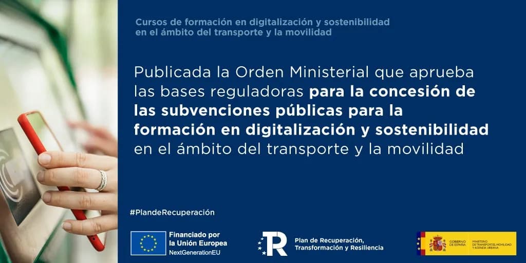 El Gobierno activa un plan de formación en digitalización y sostenibilidad en el ámbito del transporte
