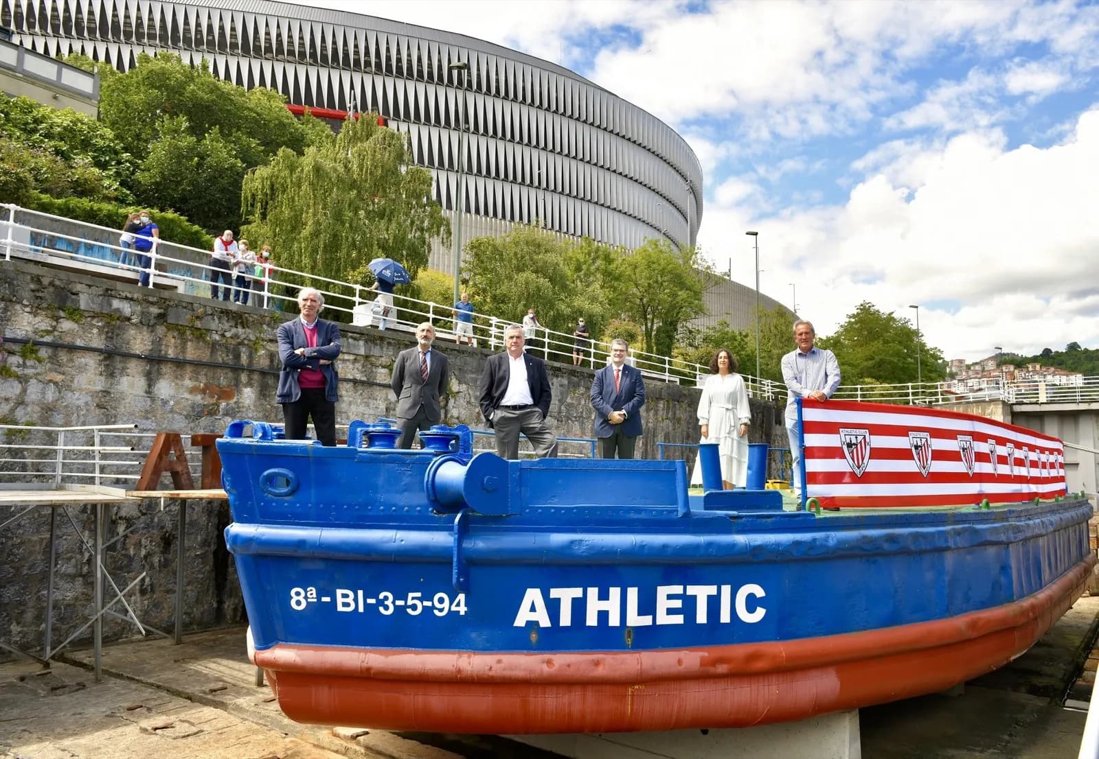 Comienzan los trabajos de restauración de la gabarra del Athletic Club de Bilbao