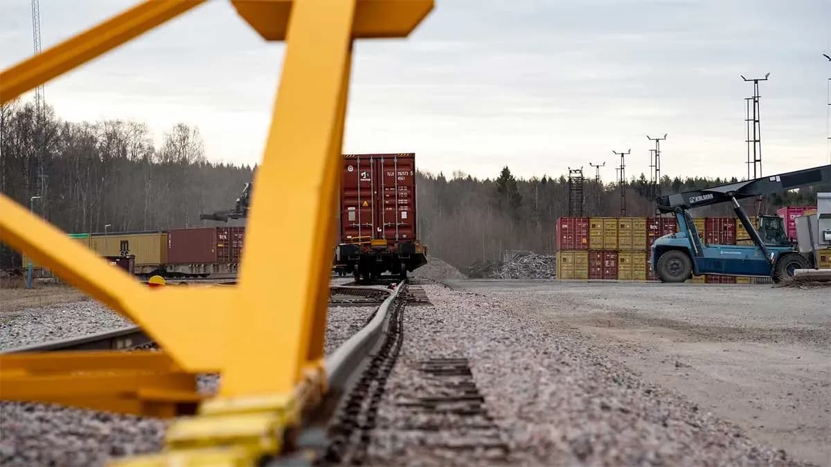 El Puerto de Gotemburgo registra un récord en el transporte de contenedores por ferrocarril desde el norte de Suecia