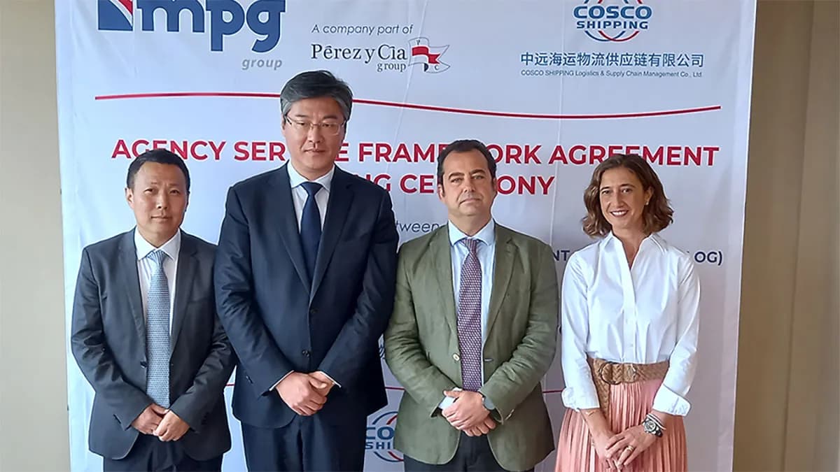 Grupo MPG fortalece su presencia en China tras un acuerdo con Cosco Shipping Logistics