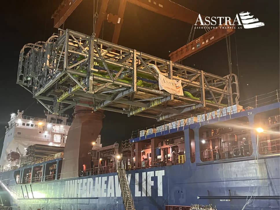 AsstrA completa la primera fase del transporte de módulos OSBL para el Proyecto ONE de INEOS