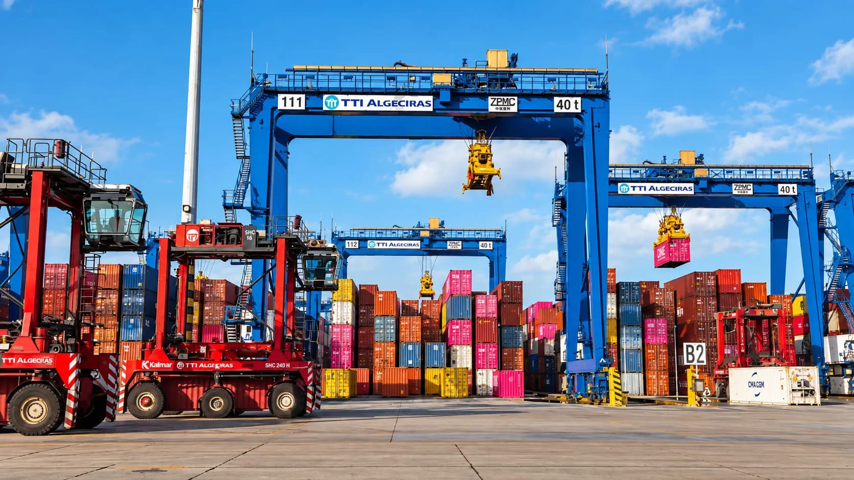 TTI Algeciras encarga a Kalmar el mantenimiento de sus grúas STS y ASC