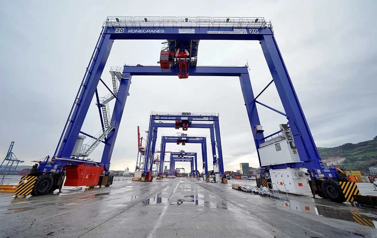 CSP Iberian Bilbao Terminal moderniza su maquinaria con seis RTGs híbridas ecoeficientes
