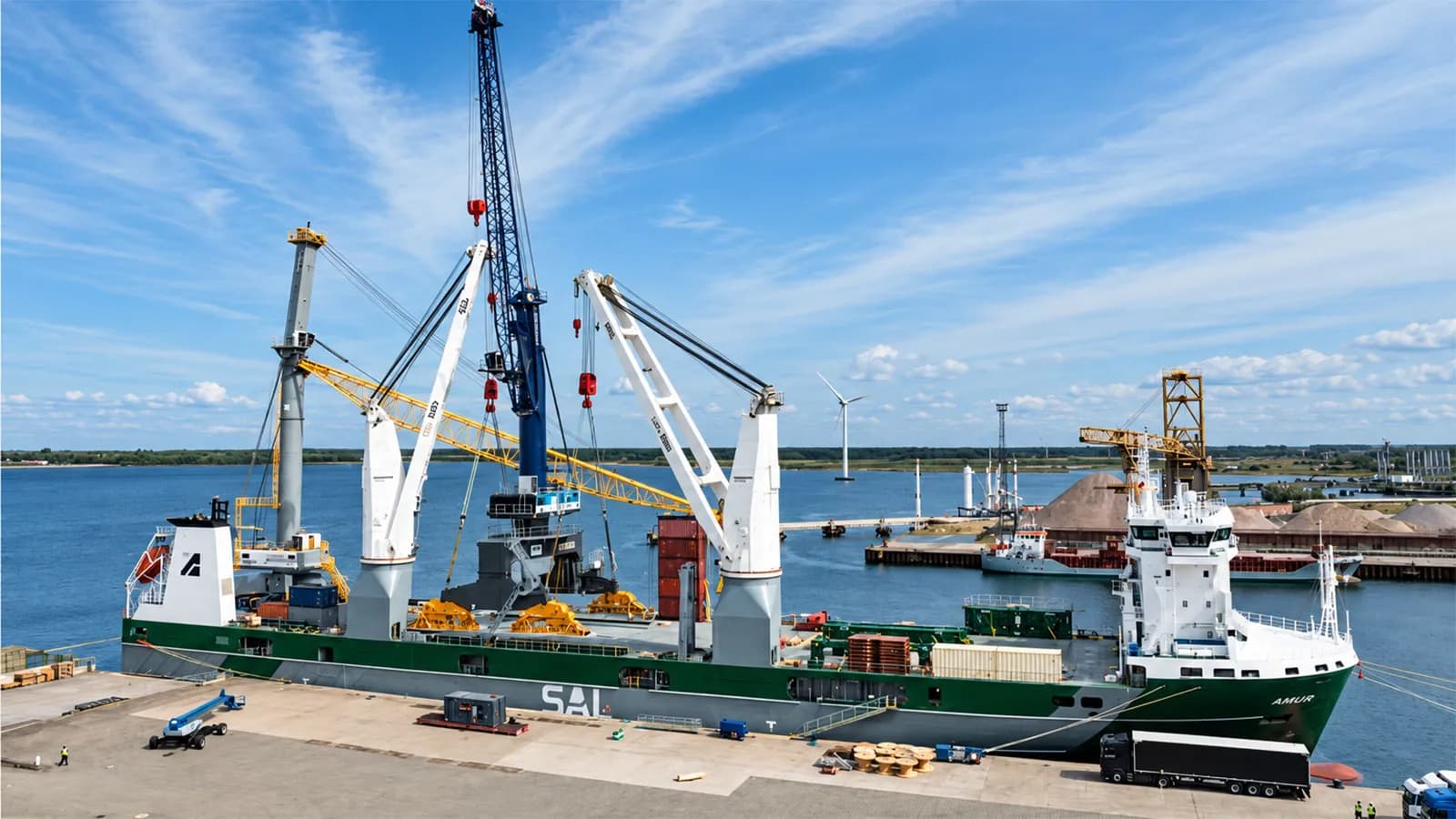 Marsa Maroc adquiere una Liebherr LPS 550 para sus operaciones de graneles en Casablanca