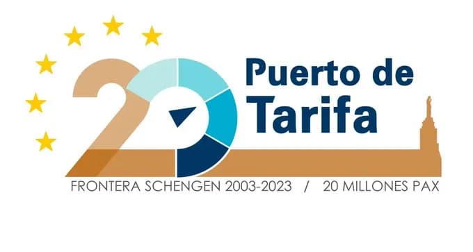 La APBA crea un logo conmemorativo de los 20 años de Frontera Schengen del Puerto de Tarifa
