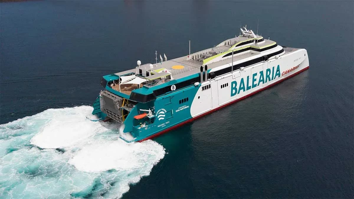 Baleària Canarias incorpora el fast ferry Mercedes Pinto a sus rutas entre Las Palmas, Morro Jable y Tenerife
