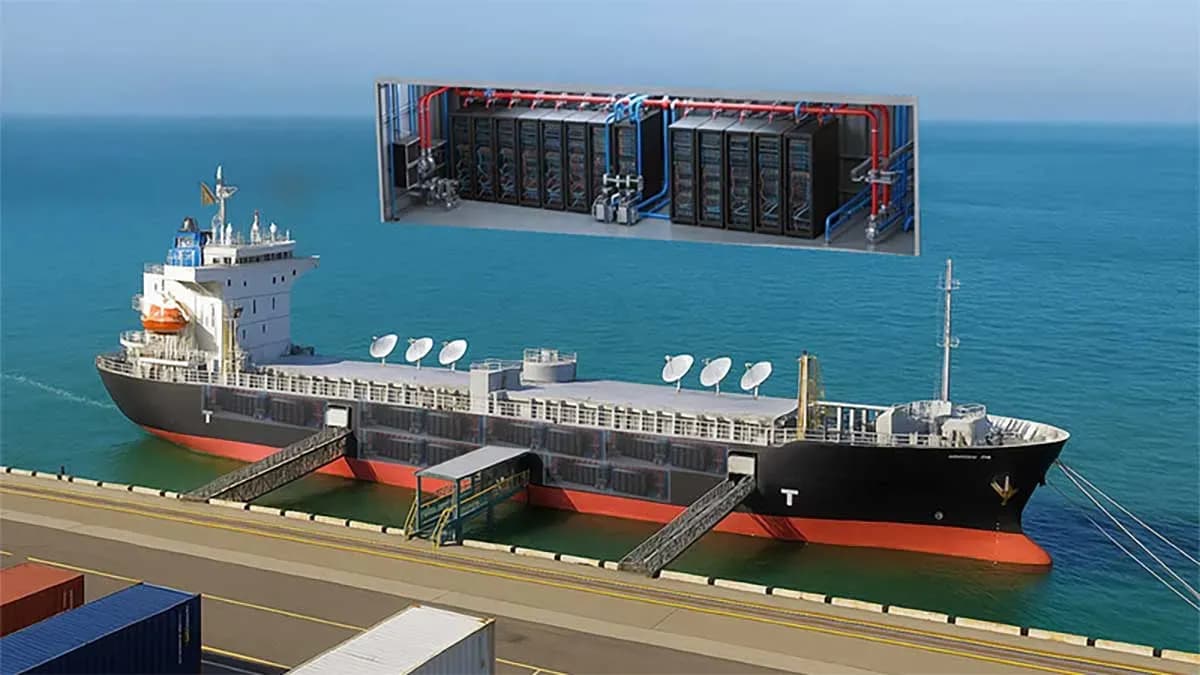 MOL, Hitachi et Hitachi Systems étudient la conversion de navires anciens en centres de données flottants