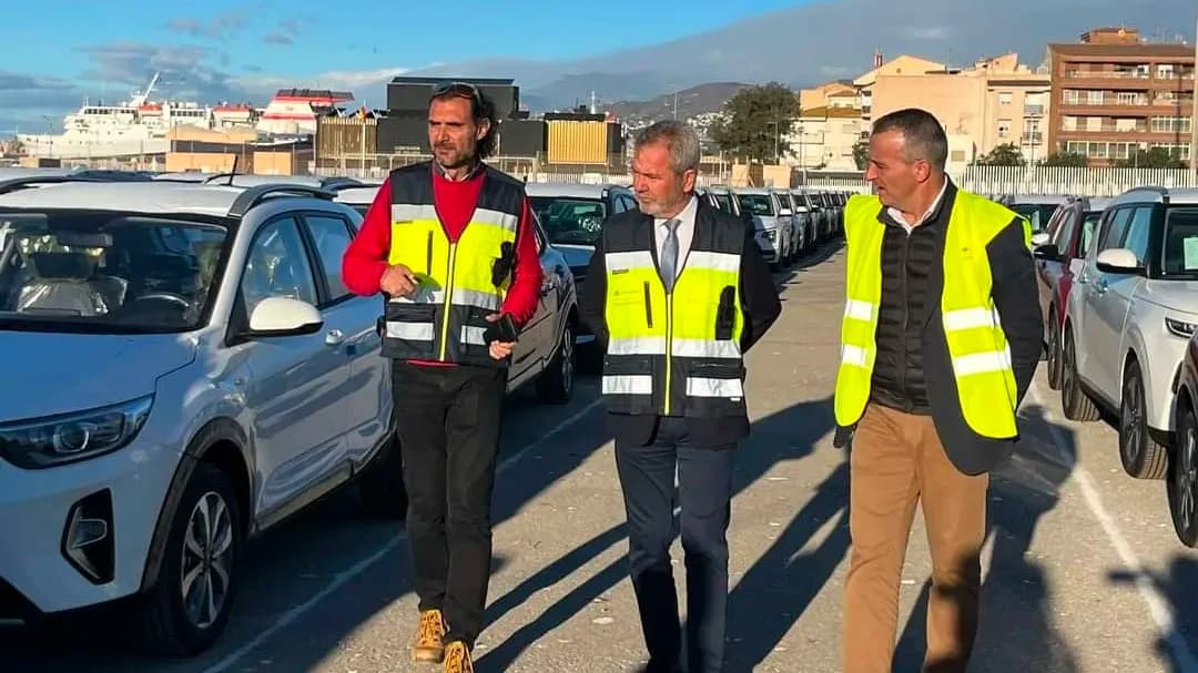 KIA elige el puerto de Motril para la distribución de sus vehículos en Andalucía y Levante español