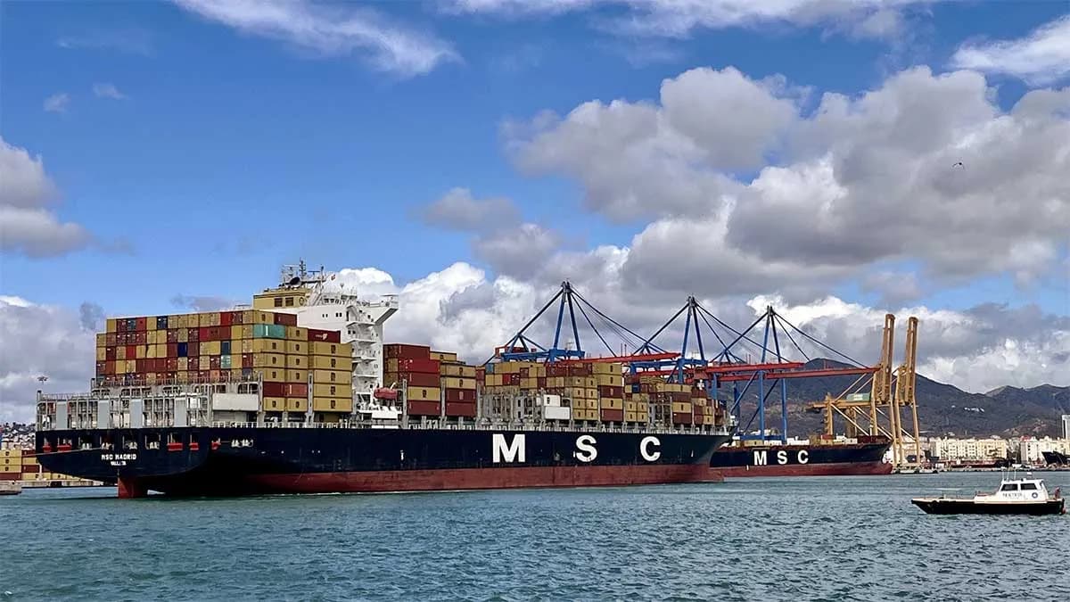 La crisis del Mar Rojo hace crecer un 43% el tráfico de mercancías del puerto de Málaga