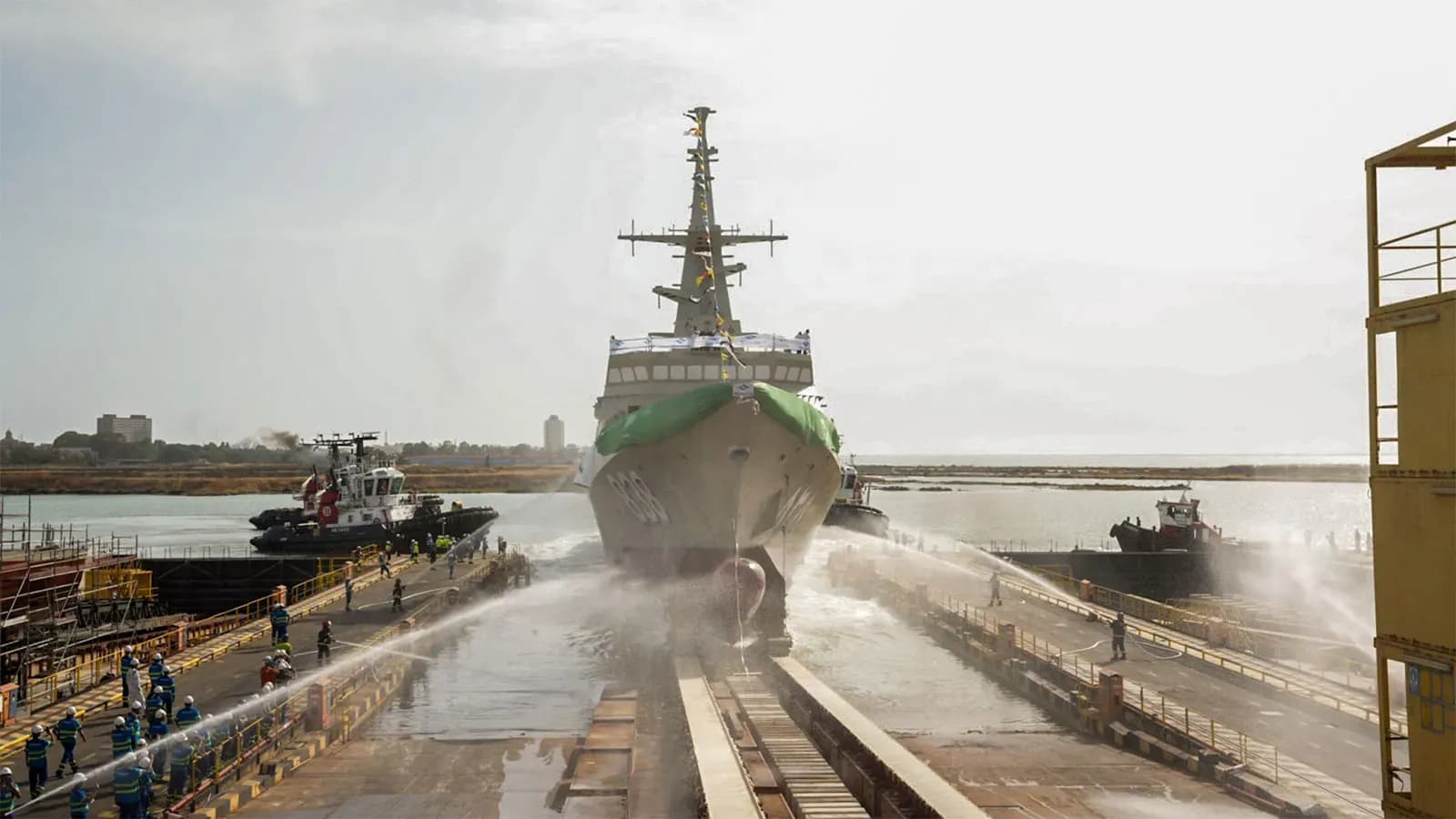 Navantia bota en San Fernando la corbeta Almadinah, primera del segundo contrato con Arabia Saudí