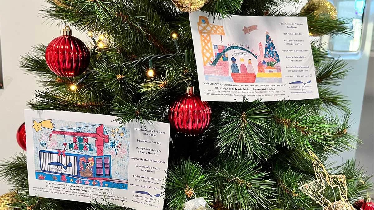 La Autoridad Portuaria de Valencia elige los ganadores de su concurso de postales navideñas