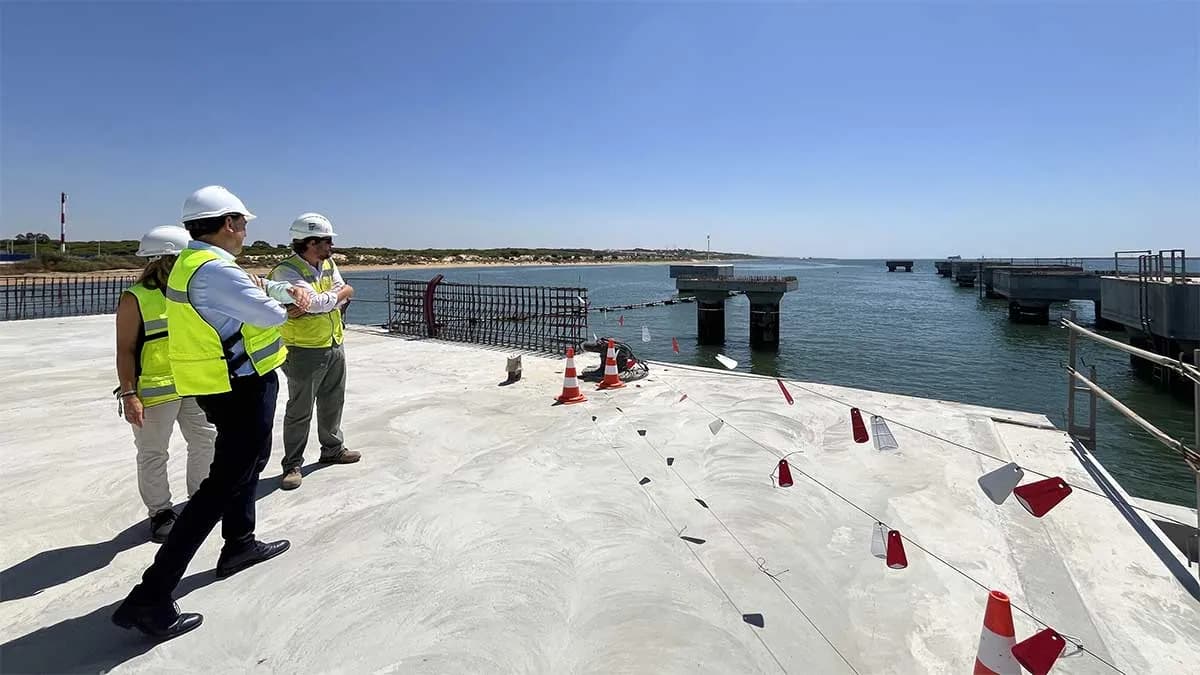 El Puerto de Huelva prevé finalizar las obras de la nueva doble rampa para carga rodada a finales de año