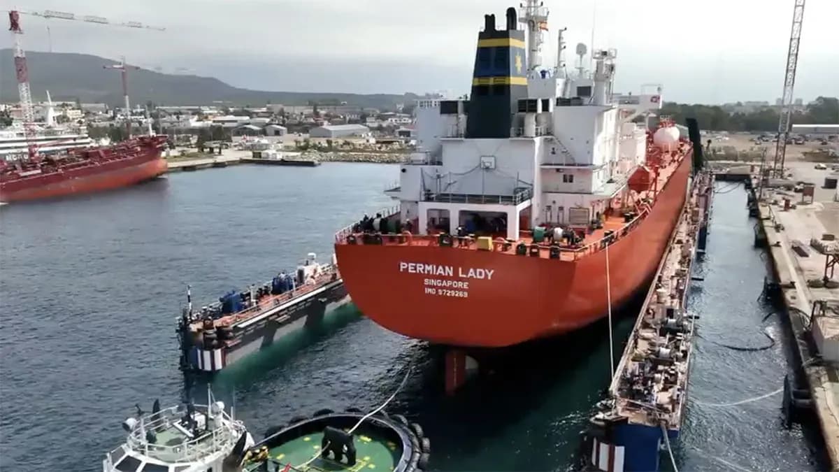 Cernaval completa la reparación del gasero "Permian Lady"