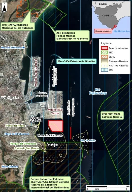 Medio Ambiente tumba la propuesta de la Autoridad Portuaria para la ampliación del Puerto de Algeciras