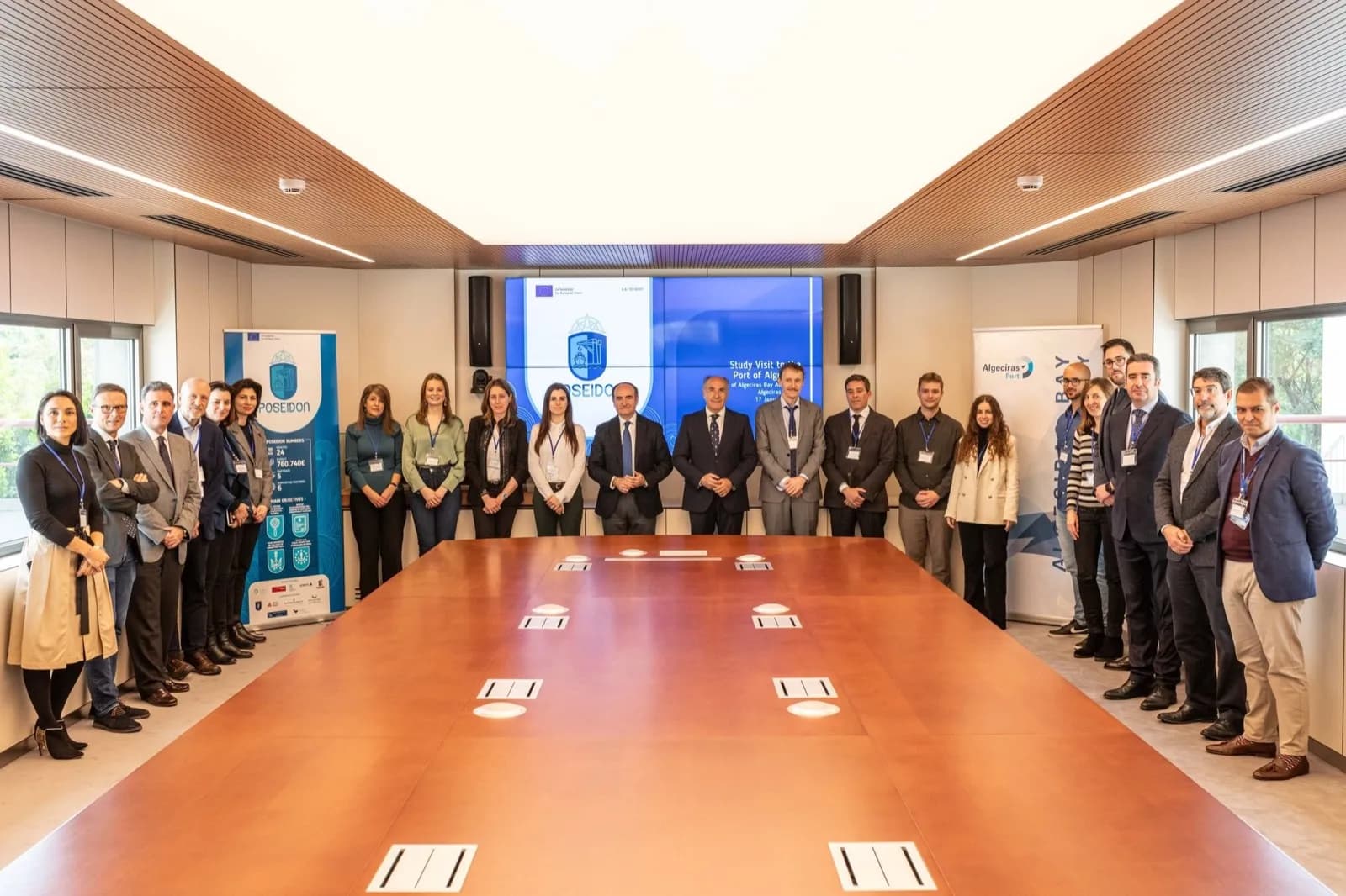 Una delegación del proyecto «Poseidon» visita el Puerto de Algeciras