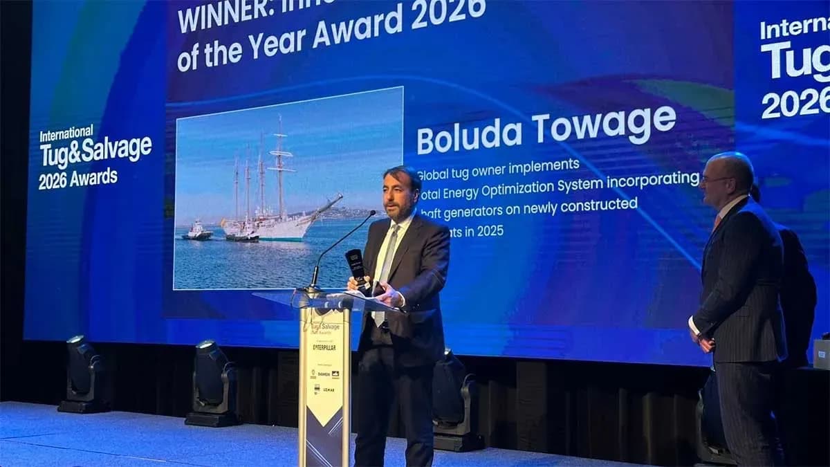 Boluda Towage recibe el premio a la Empresa Innovadora del Año en los ITS Awards 2026