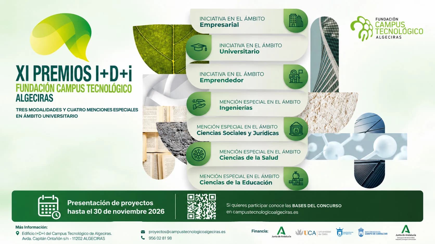 La Fundación Campus Tecnológico de Algeciras abre la undécima edición de sus Premios I+D+i
