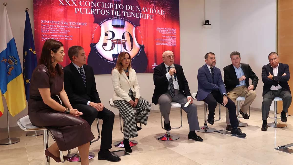 El Concierto de Navidad de Puertos de Tenerife celebra su 30º aniversario con la incorporación de instrumentos no sinfónicos