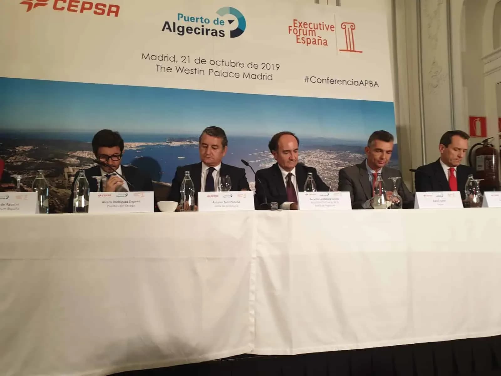 Landaluce ofrece una imagen moderna e innovadora del puerto de Algeciras ante un importante foro empresarial en Madrid