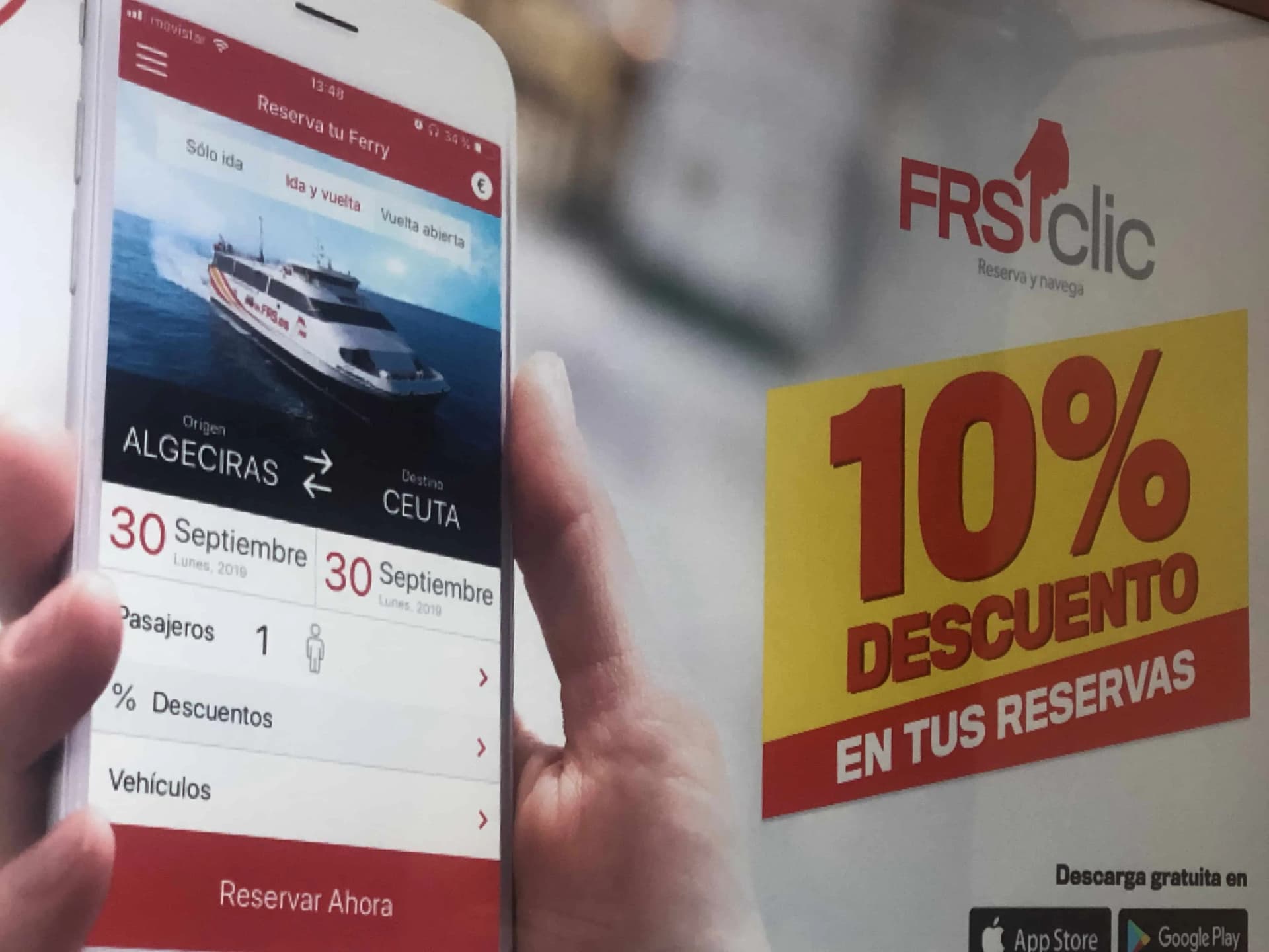 FRS amplía al 10% el descuento por reservas efectuadas con su App