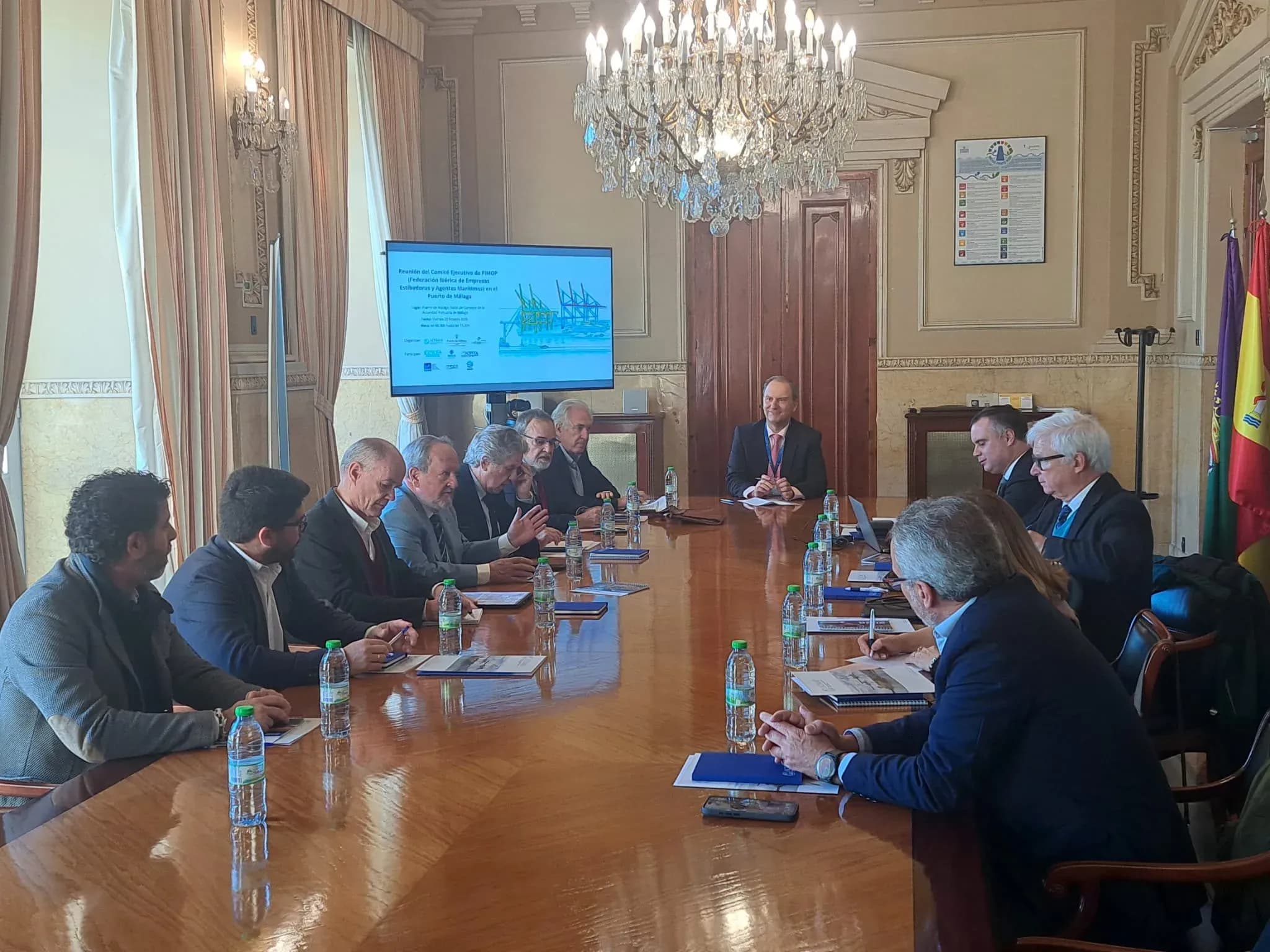 El Puerto de Málaga acoge por primera vez la reunión de la Federación Ibérica de Empresas Estibadoras y Agentes Marítimos