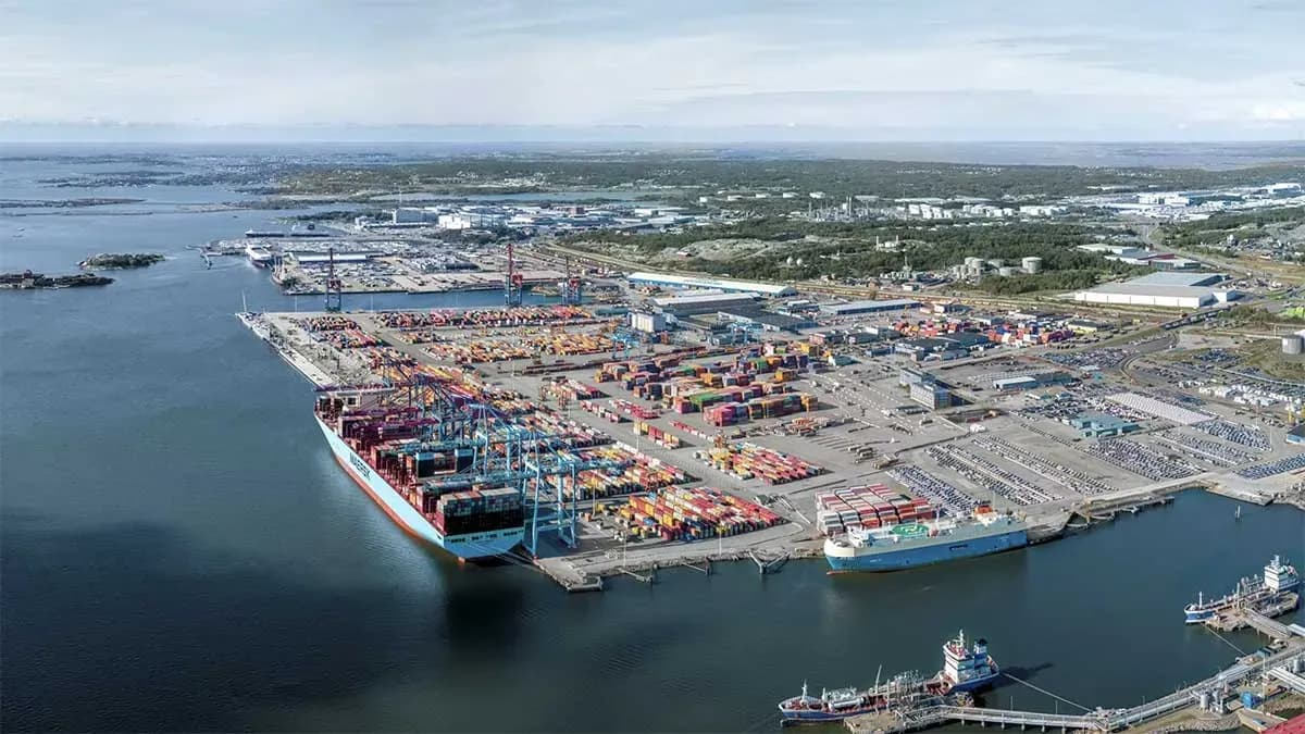 El Puerto de Gotemburgo alcanza un récord de 934.000 TEUs en 2025