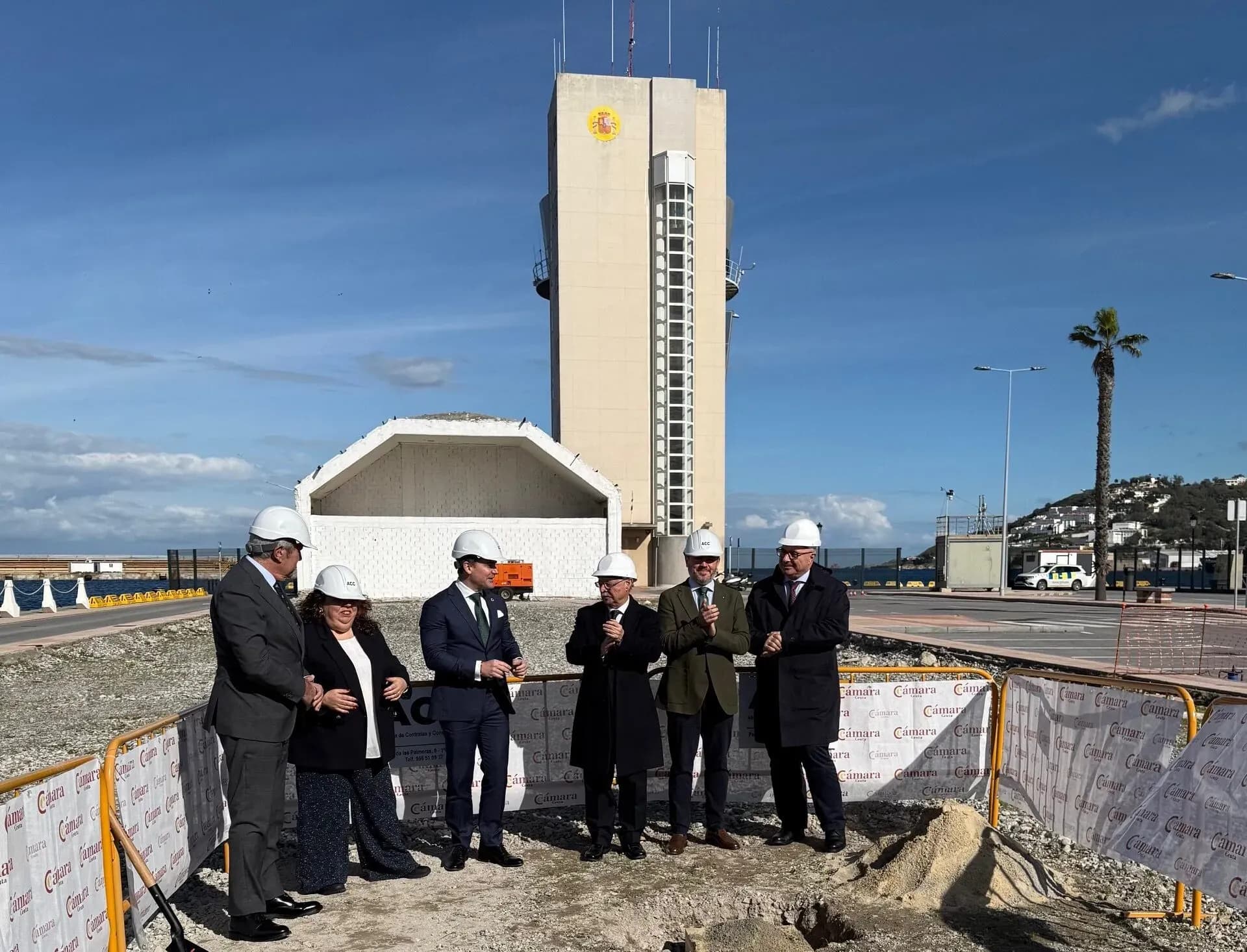 Ceuta coloca la primera piedra de la incubadora de empresas Odissea en el Muelle España